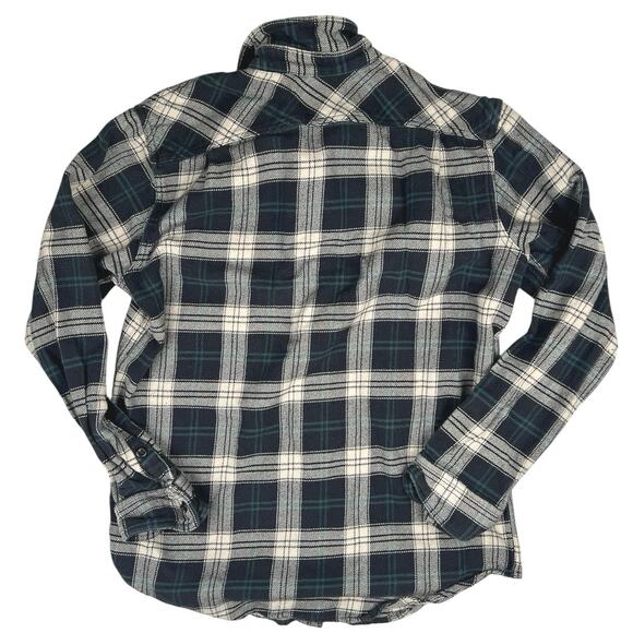 C.C. Filson Black Multicolor Flannel Plaid Checkered Button Down Shirt Jacket M - Picture 2 of 5